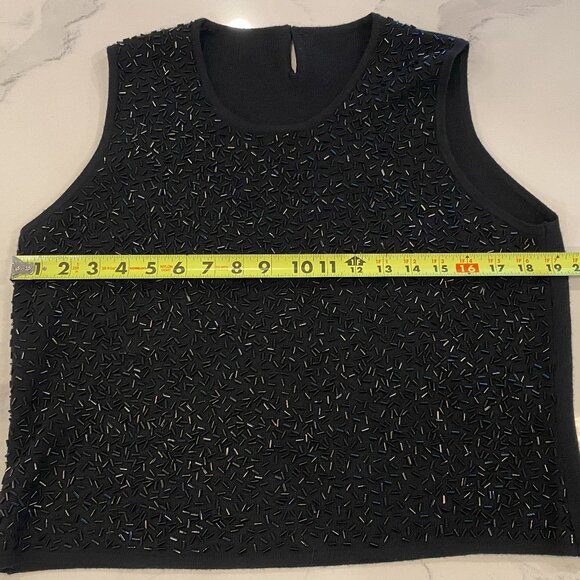 No tag - Sparkle Front, No Sleeve, Round Neck, Knit, Tank - Size M - Picture 5 of 5
